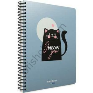 Gıpta Post Book Spiralli Karton Kapak Defter A6 80 Yp Kareli