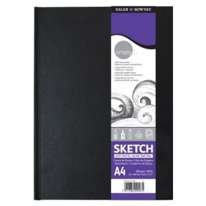 Daler Rowney Simply Sert Kapak Defter 110 Sayfa 100 Gr A4 Extra White