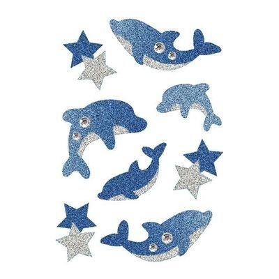 Herma Magic Etiket Diamond Glittery Yunuslar