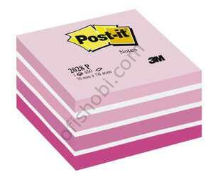 Post-it Küp Not Pembe Tonlari 450 Yaprak 76x76 Mm