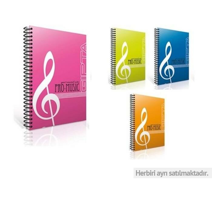 Gıpta Spiralli Pp Kapak Müzik Defter A4 60 Yp