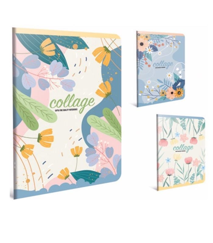Gıpta Collage Tel Dikişli Ofset Pp Kapak Defter A4
