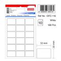 Tanex Ofc-116 Beyaz Ofis Etiketi 22x32 Mm