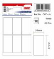 Tanex Ofc-121 Beyaz Ofis Etiketi 34x67 Mm