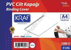 Kraf Cilt Kapağı A4 160 Micron 100 Lü Beyaz 512G