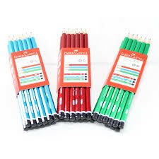 Faber-Castell Köşeli Mercanlı Kurşun Kalem