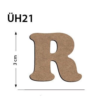 Okutan Ahşap 3 Cm R Harfi