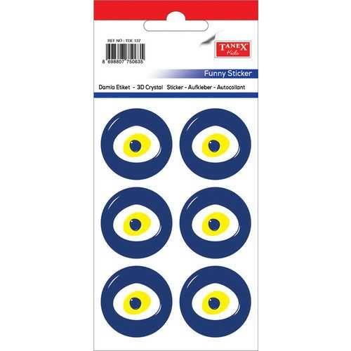 Tanex Tde-137 Nazar Boncuğu 30 Mm Damla Etiket