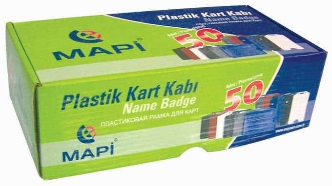 Mapi Pp Kart Kabı Yatay Kırmızı 50 Adet