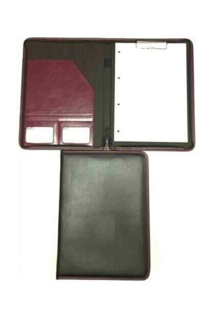 2K Sekreterlik Fermuarlı A4 414-4 Bordo 100 Yaprak 25,5x34 Cm