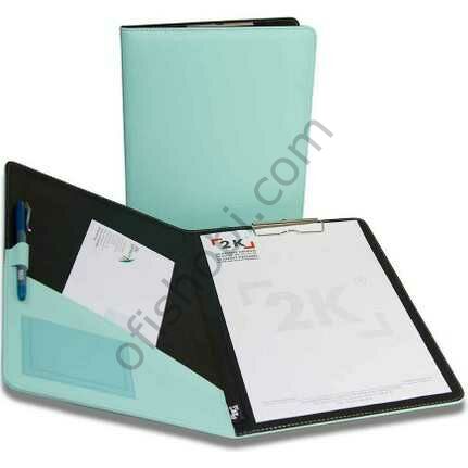 2K Sekreterlik Kapaklı A4 501-11 Su Yeşili 100 Yaprak 24x32 Cm