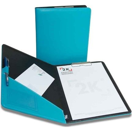 2K Sekreterlik Kapaklı A4 501-12 Turkuaz 100 Yaprak 24x32 Cm