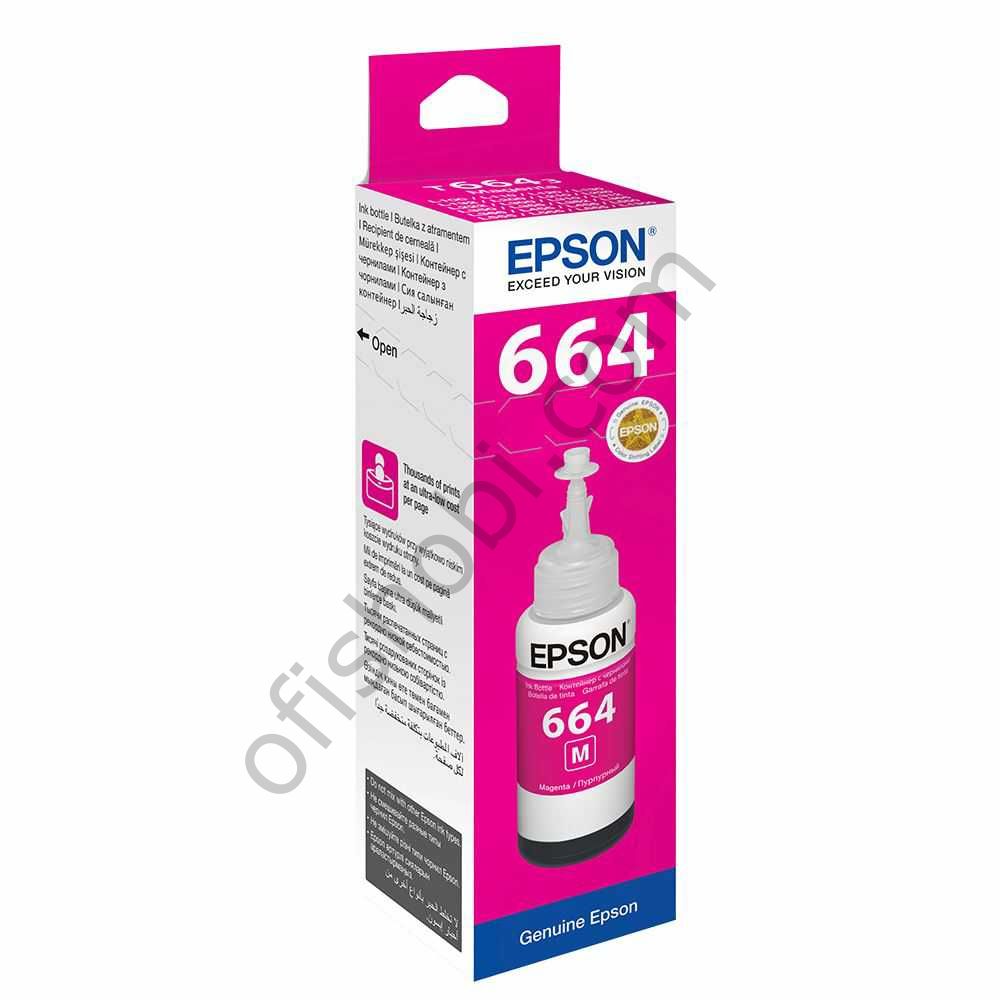 Epson T6643 Kırmızı Şişe Mürekkep