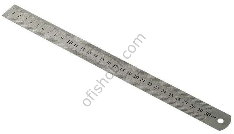 Kraf Çelik Cetvel 30 Cm İnch Ölçülü 530G