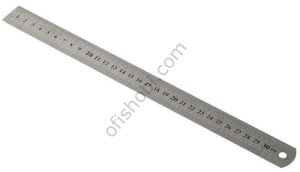 Kraf Çelik Cetvel 30 Cm İnch Ölçülü 530G