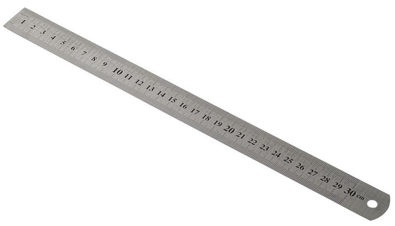 Kraf Çelik Cetvel 30 Cm İnch Ölçülü 530G