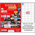 Tanex Tw-2040 52,5x29,7 Mm Laser Etiket 100 Adet