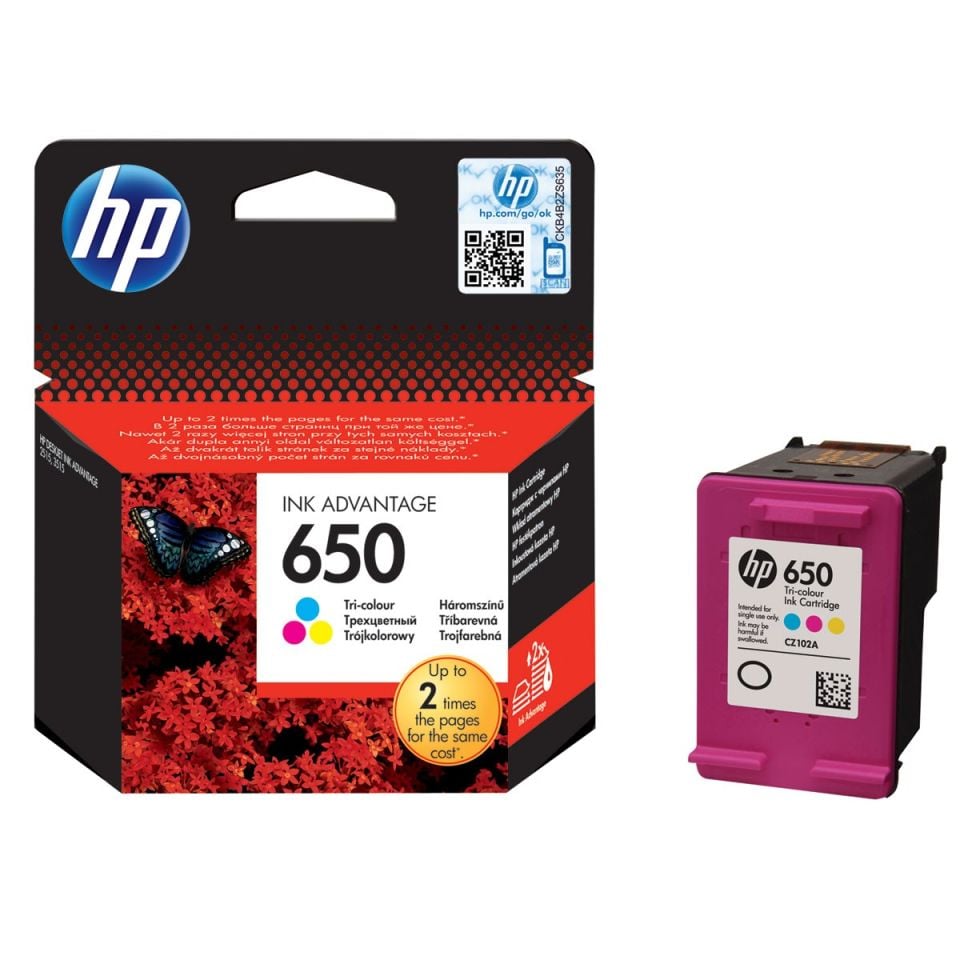 Hp 650 Renkli Kartuş