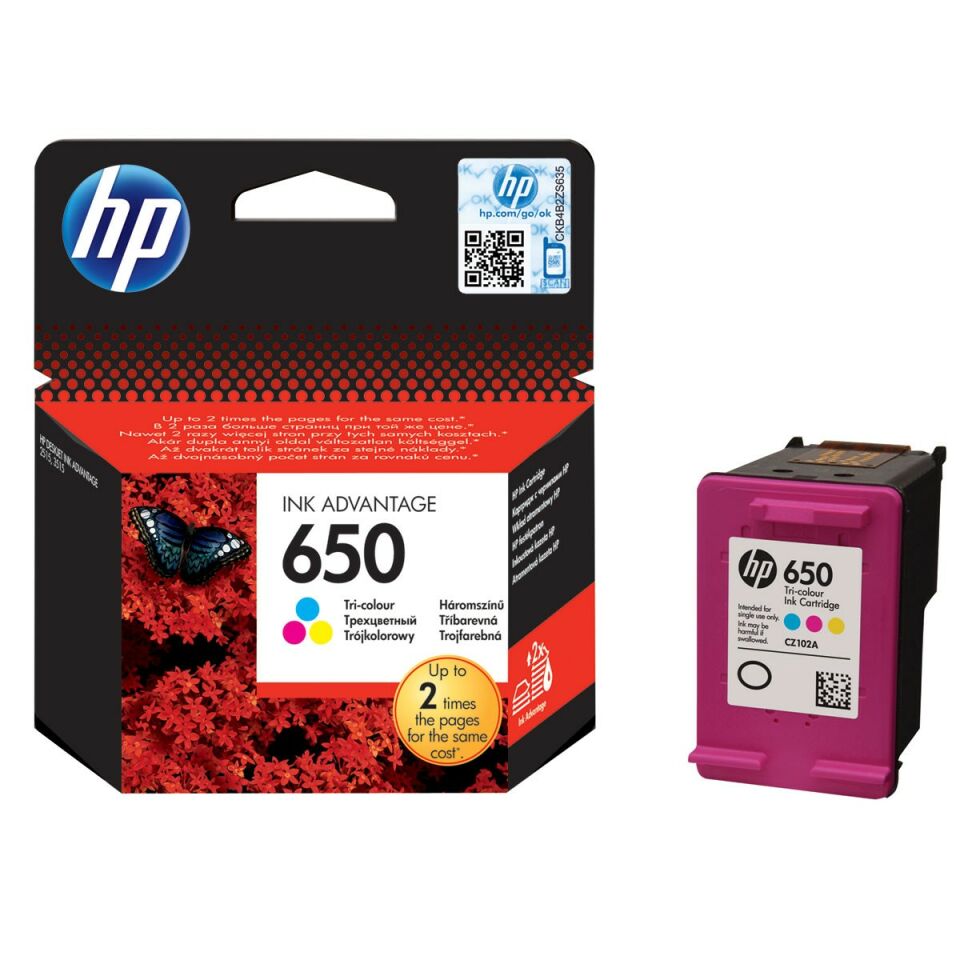 Hp 650 Renkli Kartuş