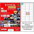 Tanex Tw-2133 70x25 Mm Laser Etiket 100 Adet