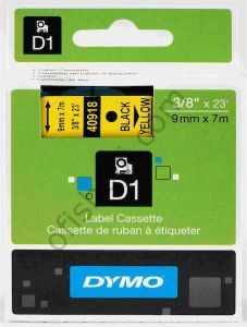 Dymo D1 Yedek Şerit 9 Mm x 7 Mt Sarı / Siyah