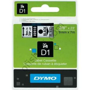 Dymo D1 Yedek Şerit 9 mm x 7 mt Şeffaf Siyah