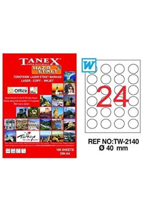 Tanex Tw-2140 40 Mm Laser Etiket 100 Adet