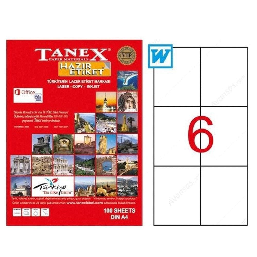 Tanex Tw-2303 105x99 Mm Laser Etiket 100 Adet