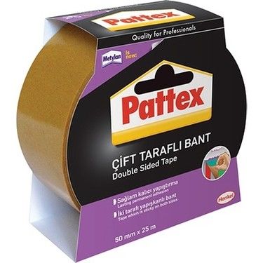 Pattex Çift Taraflı Bant Şeffaf 50 Mm X 25 M