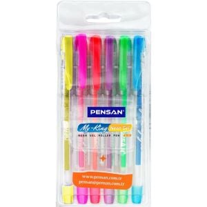 Pensan My-Kıng Neon Jel Kalem 6 Lı Set