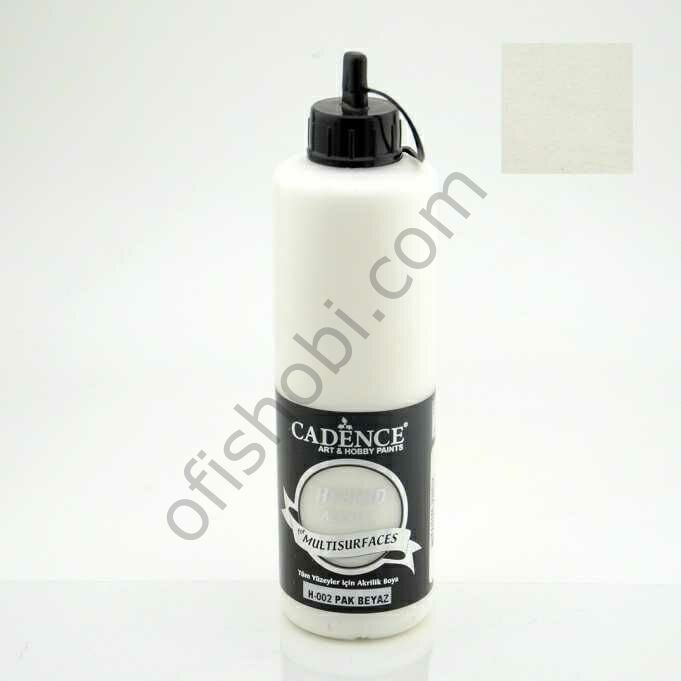 Cadence Hybrid Akrilik Multisurfaces H-002 Pak Beyaz 500 Ml