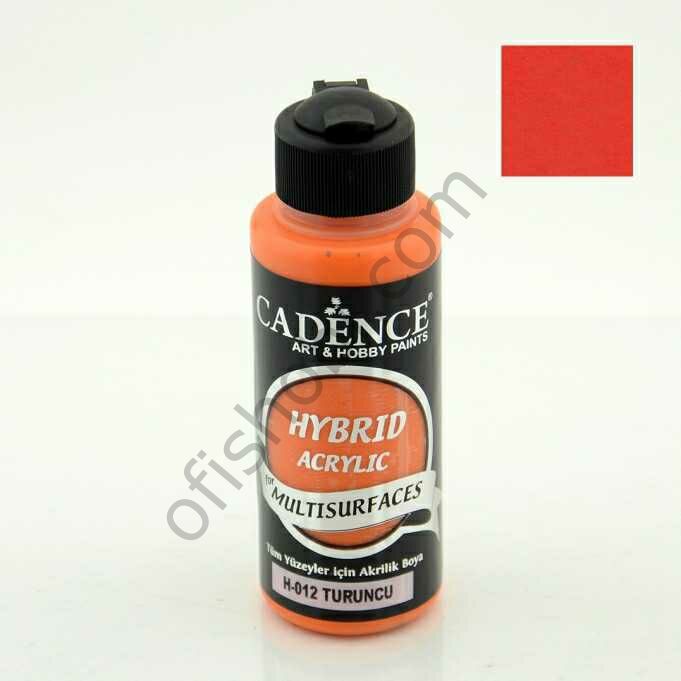 Cadence Hybrid Akrilik Multisurfaces H-012 Turuncu 120 Ml