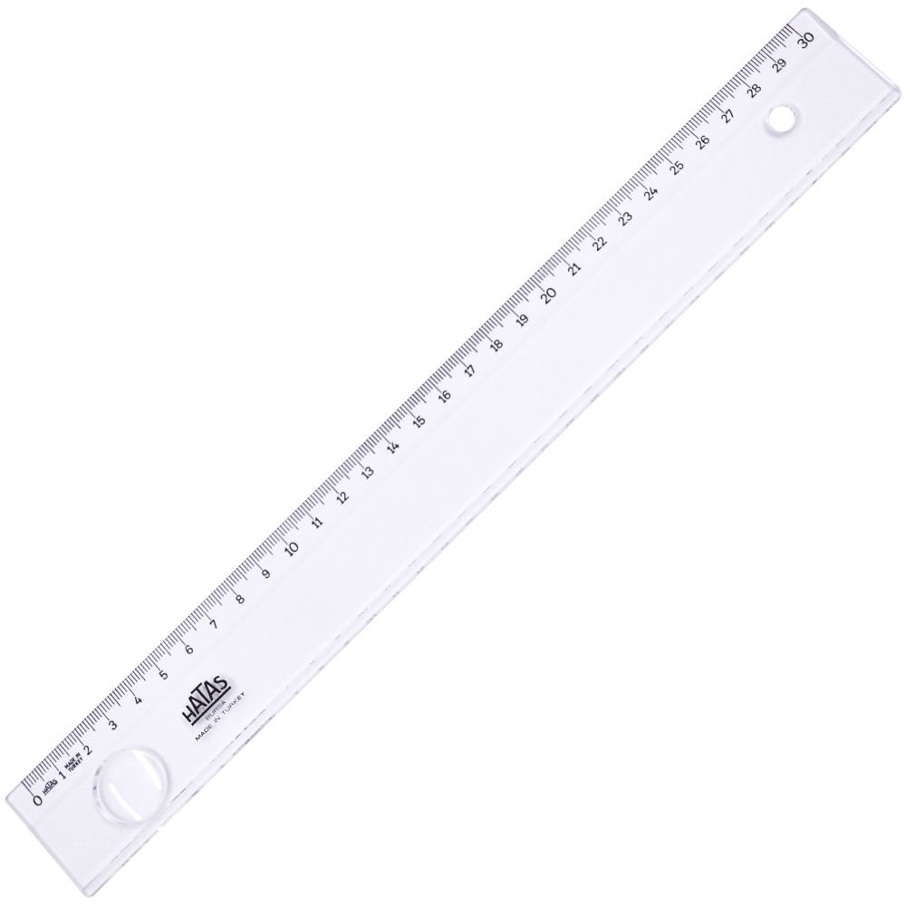 Hatas Mercekli Geniş Büro Cetveli 30 Cm