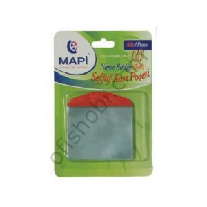 Mapi Pvc Kart Poşetleri Oval Şeffaf Şeritli 5 Ad