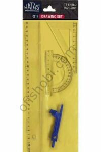 Hatas Pergelli Ekonomik Çizim Takımı 30 Cm Cetvelli