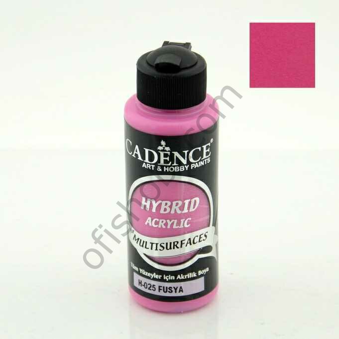 Cadence Hybrid Akrilik Multisurfaces H-025 Fuşya 120 Ml