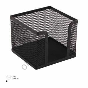 3A Metal Perfore Kare Küp Notluk Siyah