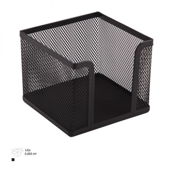 3A Metal Perfore Kare Küp Notluk Siyah