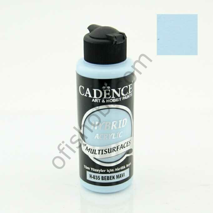 Cadence Hybrid Akrilik Multisurfaces H-035 Bebek Mavi 120 Ml