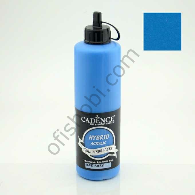 Cadence Hybrid Akrilik Multisurfaces H-037 R. Mavi 500 Ml