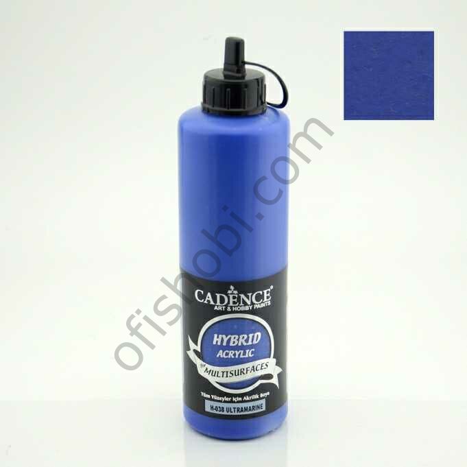 Cadence Hybrid Akrilik Multisurfaces H-038 Ultramarine 500 Ml