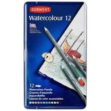 Derwent Watercolour 12 Li Set Metal Kutu