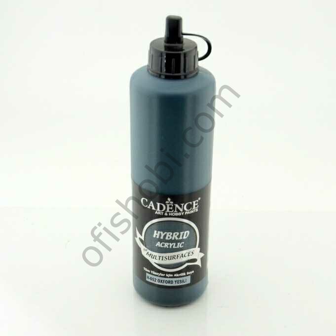 Cadence Hybrid Akrilik Multisurfaces H-052 Oxford Yeşili 500 Ml