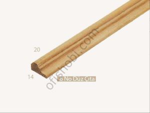 Baykon Ahşap 14 Mm x 20 Mm Düz Model Çıta 30 Cm