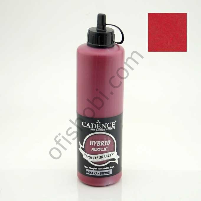 Cadence Hybrid Akrilik Multisurfaces H-054 Kan Kırmızı 500 Ml