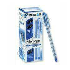 Pensan My-Pen Tükenmez Kalem Mavi 25 Li 1 Mm