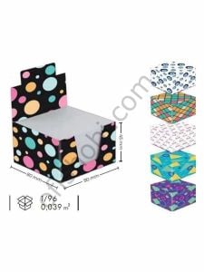 3A Karton Kutu Küp Notluk 8x8 Cm