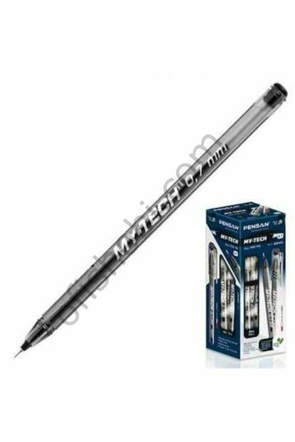 Pensan 0 7 Mm My-Tech Tükenmez Kalem Siyah 25 Li