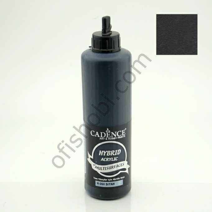 Cadence Hybrid Akrilik Multisurfaces H-060 Siyah 500 Ml