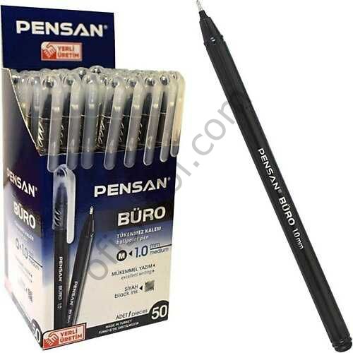 Pensan 2270 Büro Tükenmez Kalem 1 Mm Siyah 50 Li Kutu